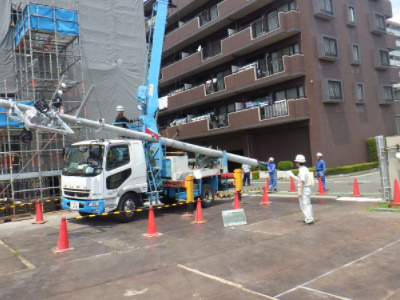 4 引込工事 一号柱設置